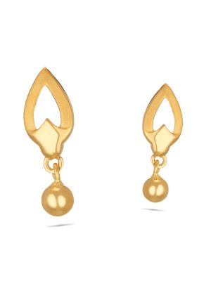 Gold Ruby Earring Design - South India Jewels