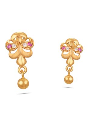 Delicate Ad Geometric Gold Plated Stud & Drop Earrings For Women Girls  Western Stylish Latest Fancy Earrings Set Combo