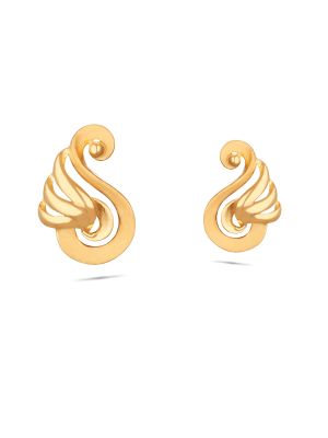 22K Gold Earrings - Ear Cuffs with Cz - 235-GER14151 in 8.700 Grams