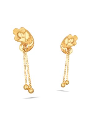 Buy Vintage Swirls Gold Earrings - Hrdaya Collection |GRT Jewellers