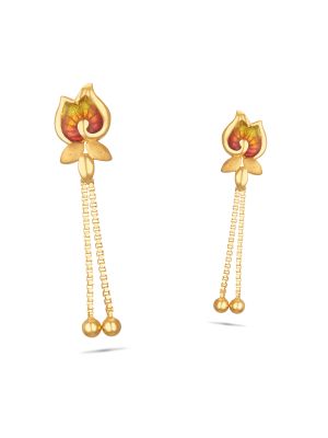 18K gold heart earrings, Women's Fashion, Jewelry & Organizers, Earrings on  Carousell