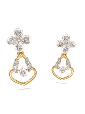 Tanishq earrings designs hot sale in diamond