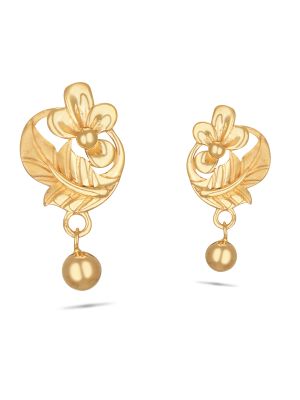 Golden Stylish Gold Earrings, 0.300 Mg To 0.400 Mg at Rs 39000/gram in  Mumbai