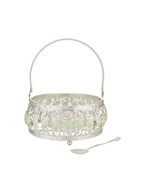 Momentz® Cream Enamel Basket Metal Wedding/Gift/Packing Tray/Small Boat  Wire Tray : Amazon.in: Home & Kitchen