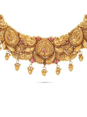 Mesmerising Nagas Antique Choker Necklace-hover