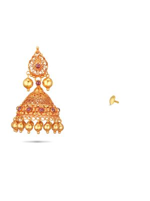 Jhumka Gold Earring-hover