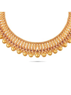 Exciting Gold Fancy Necklace-hover