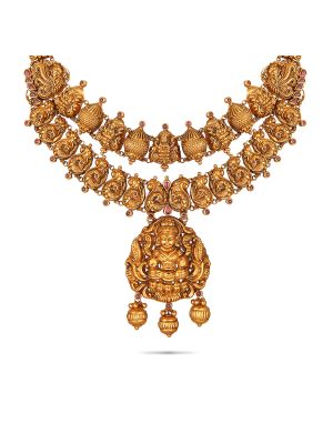 Lakshmi Gold Necklace-hover