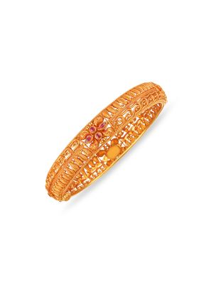 Latest Traditional Gold Bangle-hover