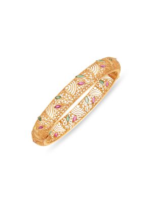 Real Stone Screw Type Bangle-hover