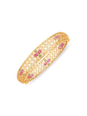 Real Stone Screw Type Bangle-hover