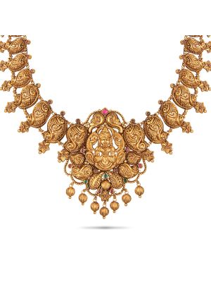 Antique Nagas Bridal Necklace-hover