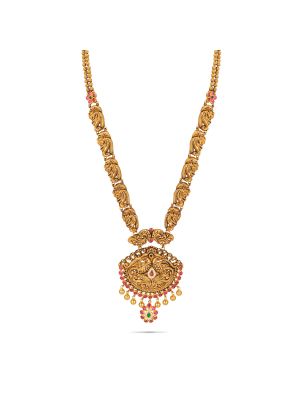 Royal Antique Peacock Gold Haram-hover