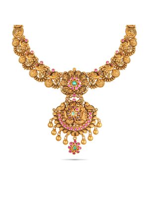 Stunning Gold Antique Necklace-hover