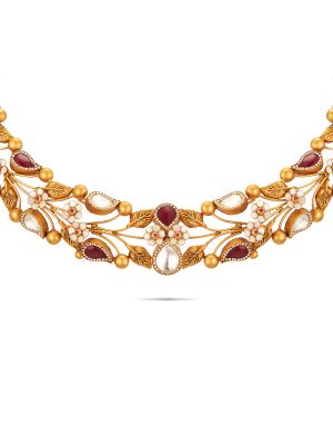 Elite Fancy Gold Necklace-hover