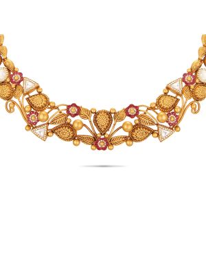 Elite Fancy Gold Necklace-hover