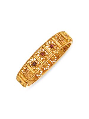 Exquisite Traditional Gold Bangle-hover