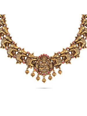 Traditional Nagas Lakshmi Necklace-hover