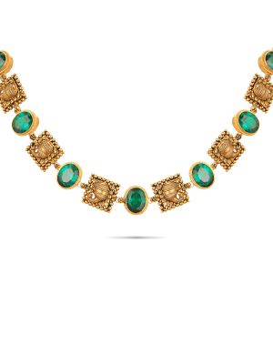 Mesmerising Nagas Gold Necklace-hover