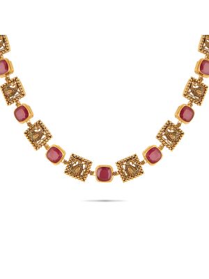 Mesmerising Nagas Gold Necklace-hover