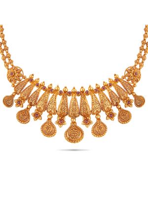 Exciting Gold Fancy Necklace-hover