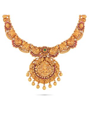 Stunning Gold Antique Necklace-hover