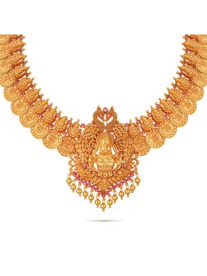 Lakshmi Kasu Gold Necklace-hover