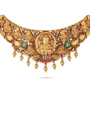 Mesmerising Nagas Antique Choker Necklace-hover