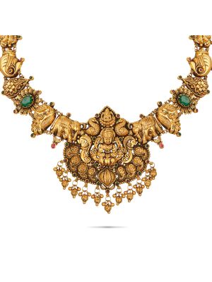 Mesmerising Nagas Antique Necklace-hover