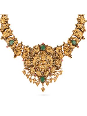 Mesmerising Nagas Antique Necklace-hover