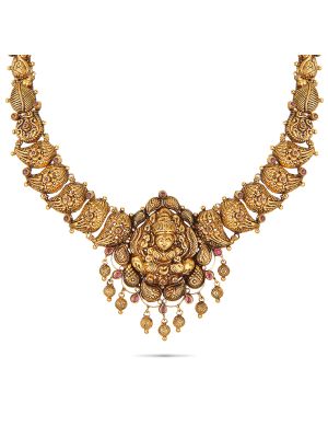 Exciting Nagas Antique Temple Necklace-hover