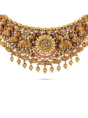 Mesmerising Nagas Antique Choker Necklace-hover