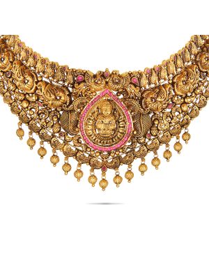 Mesmerising Nagas Antique Choker Necklace-hover