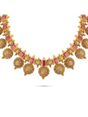 Mesmerising Gold Necklace-hover