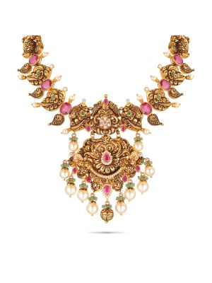 Mesmerising Nagas Gold Necklace-hover