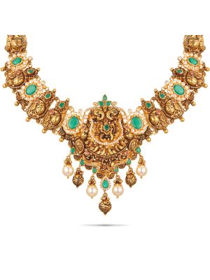 Mesmerising Nagas Gold Necklace-hover