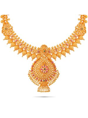 Exciting Gold Fancy Necklace-hover