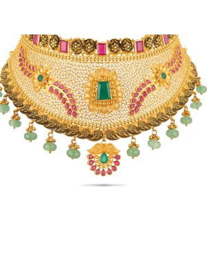 Stunning Bhahubali Choker Necklace-hover