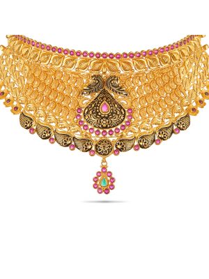 Stunning Bhahubali Choker Necklace-hover