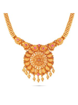 Exciting Gold Fancy Necklace-hover