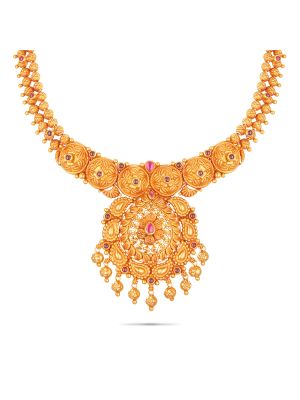 Exciting Gold Fancy Necklace-hover