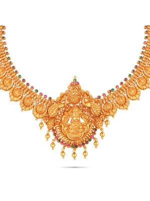 Exciting Gold Fancy Necklace-hover