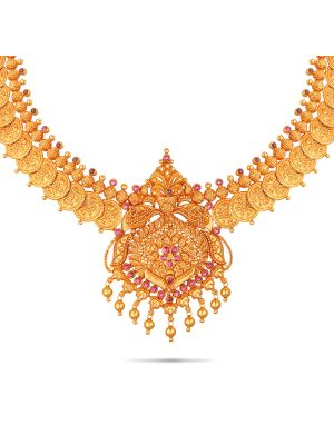 Exciting Gold Fancy Necklace-hover