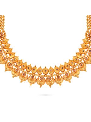 Exciting Gold Fancy Necklace-hover