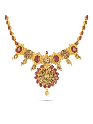 Mesmerising Gold Necklace-hover