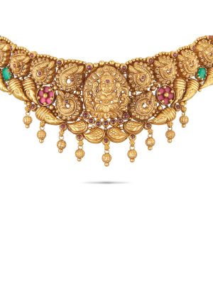 Mesmerising Nagas Antique Choker Necklace-hover