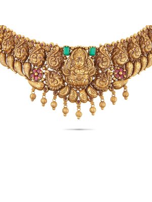 Mesmerising Nagas Antique Choker Necklace-hover