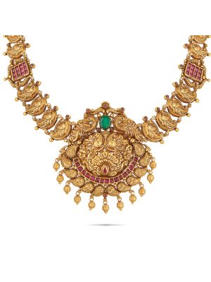 Mesmerising Nagas Antique Necklace-hover