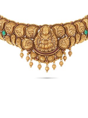 Mesmerising Nagas Antique Choker Necklace-hover