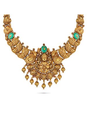 Stunning Nagas Antique Temple Necklace-hover